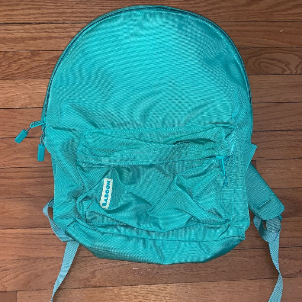BABOON TO THE MOON Teal Blue Backpack